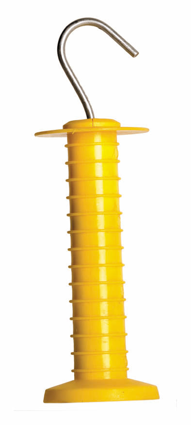 Thunderbird EF-32S Yellow Gate Handle Rippled handle With galvanised spring & hook