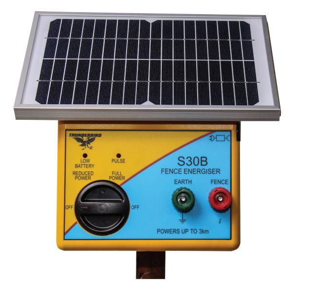 Thunderbird S-30B 3KM SOLAR ENERGISER