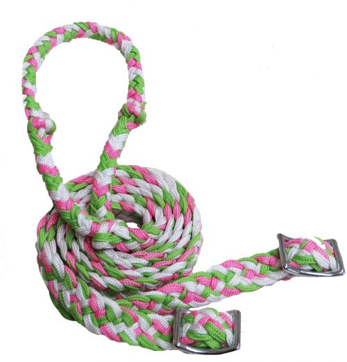 Braided Nylon Barrel racing Reins