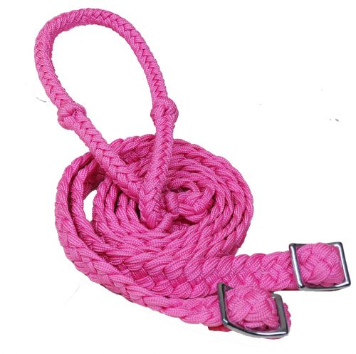 Braided Nylon Barrel racing Reins
