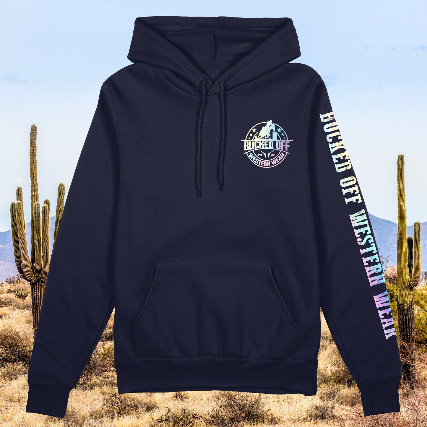 Pastel Rainbow Barrel Racer Hoodie
