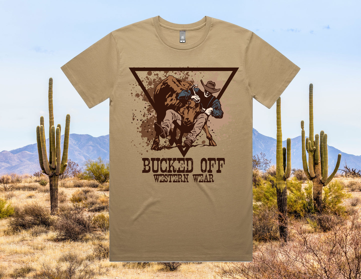 Steer Wrestler Bucked Off Tee