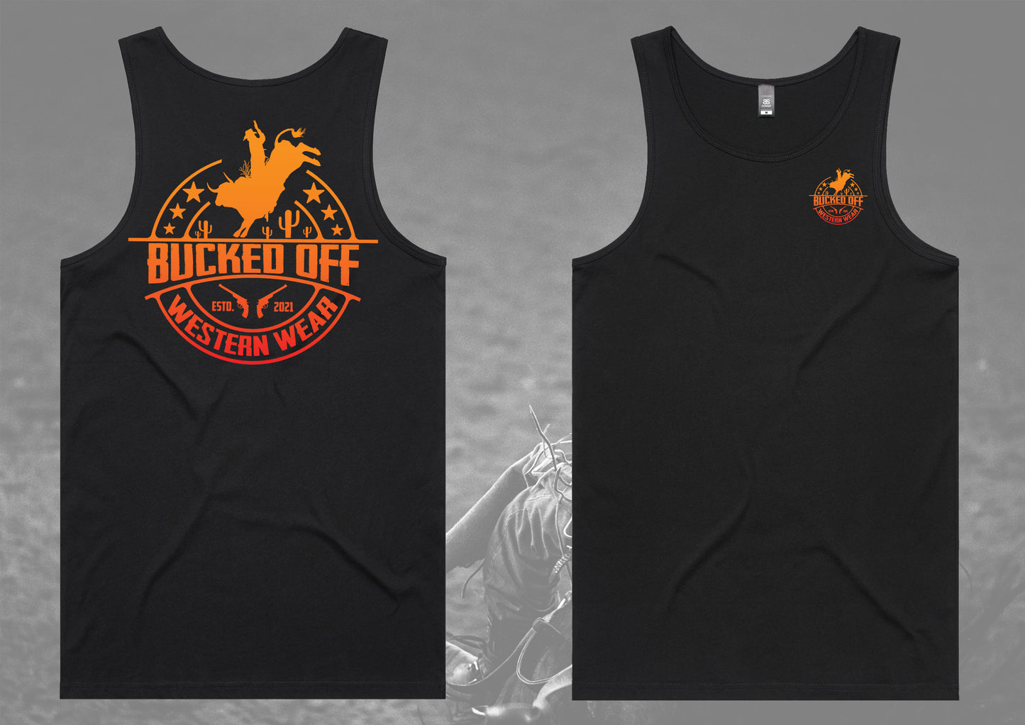 Orange and Red Singlet