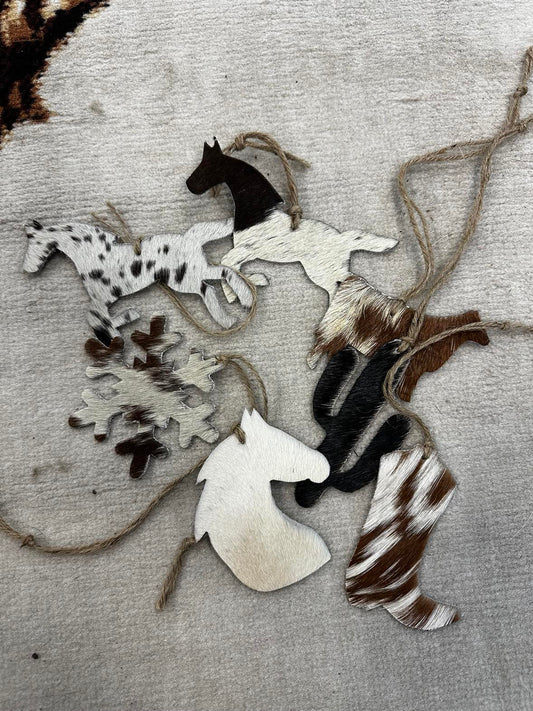 Assorted Cowhide Ornaments