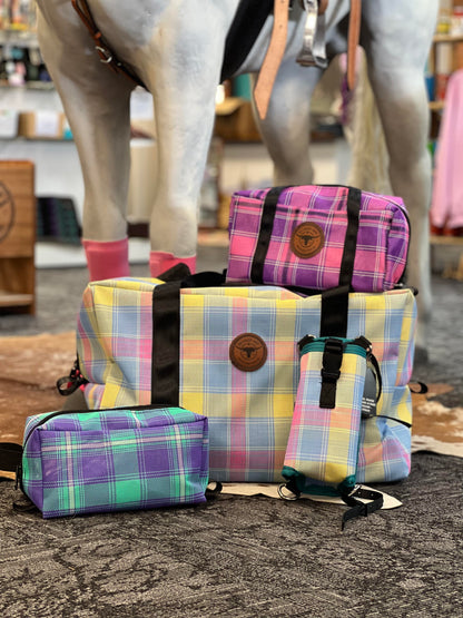 Bucked Off Western Mesh Gear Bags - Large with Canvas Outer Bottom