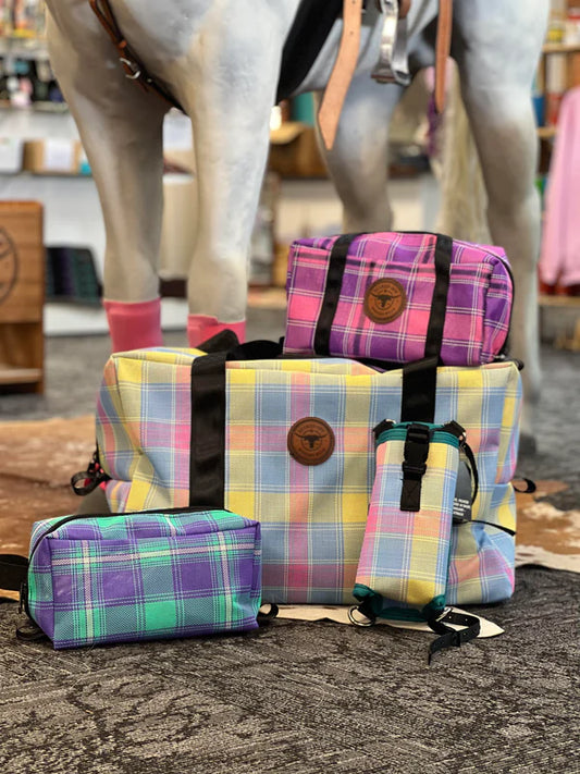 Bucked Off Western Mesh Gear Bags - Medium with Canvas Outer Bottom