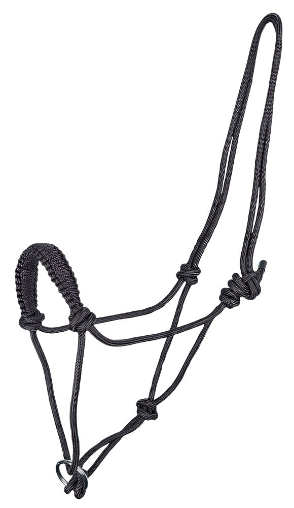 Rope Halter with Ring - Pink, Blue and Black