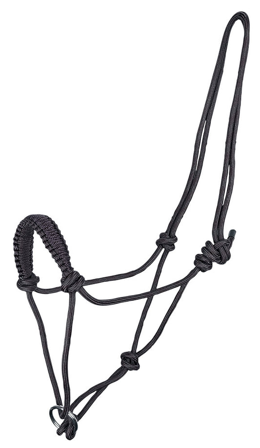 Rope Halter with Ring - Pink, Blue and Black