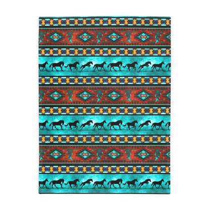 Native American Printed Plush Fleece Blanket
