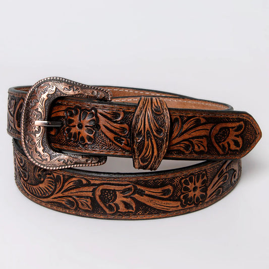 AMERICAN DARLING LEATHER TOOLED BELT