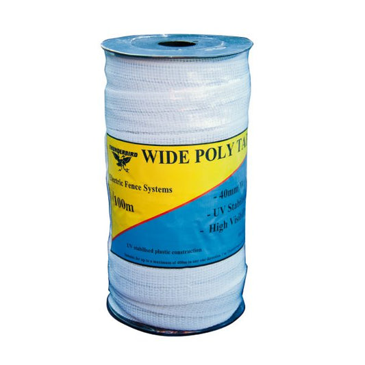 Thunderbird Thunderbird – EF-41 – 100m x 40mm Wide Polytape – White