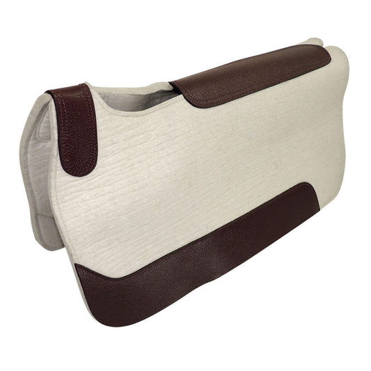 Competitor White felt Saddle Pads 13mm