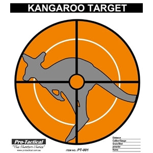 Pro-Tactical Kangaroo Target 20 Pack 256mm by 305mm