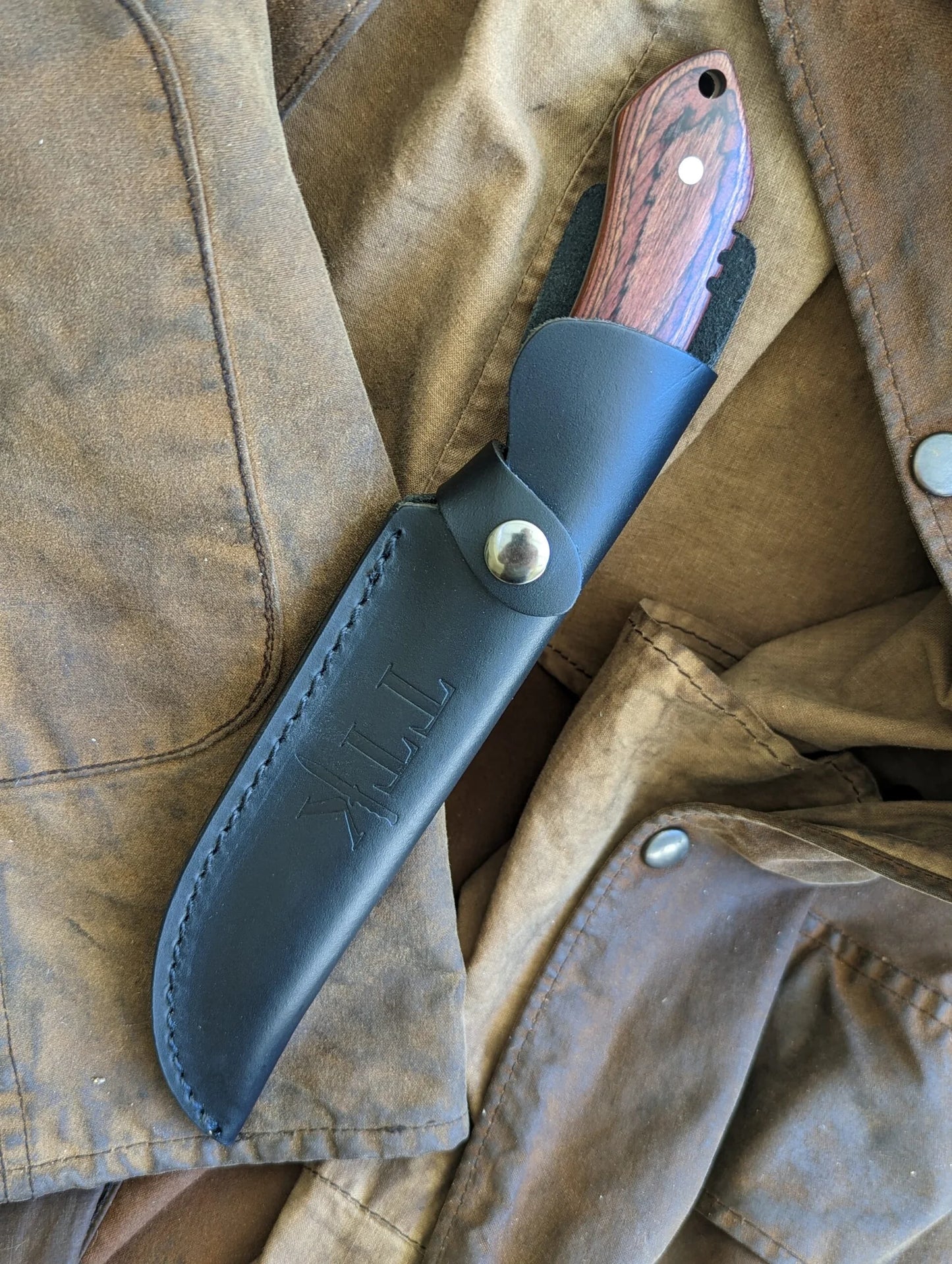TTKH6W Large Hunting Knife Wood Handle