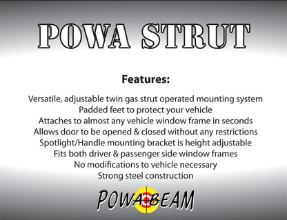 Powa Beam Powa Strut Window Setup for Spotlight