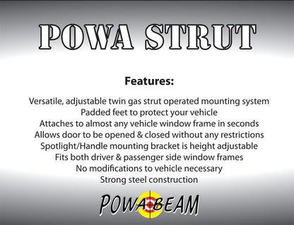Powa Beam Powa Strut Window Setup for Spotlight