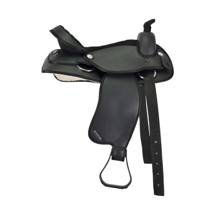 Status - Western Saddle - Black, 10"