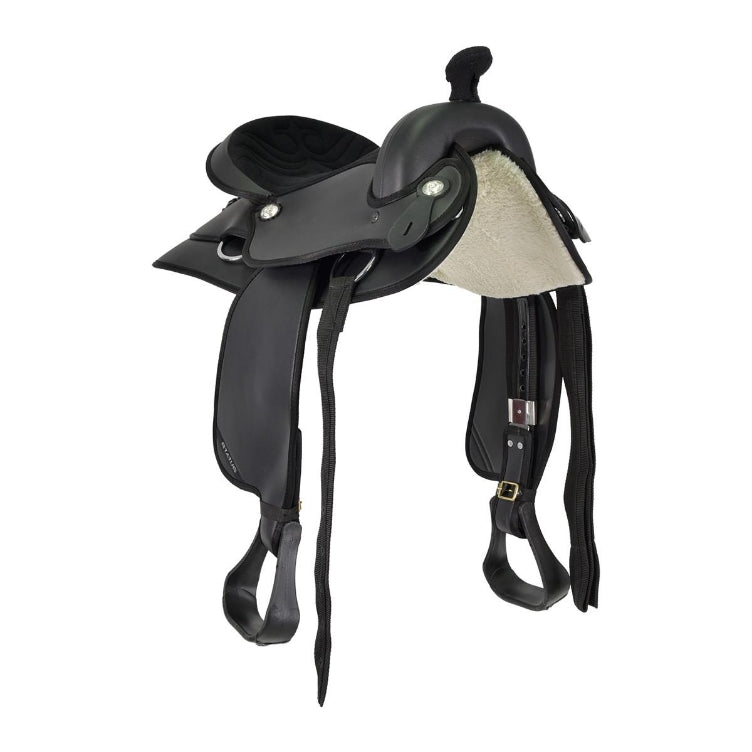 Status - Western Saddle - Black, 10"