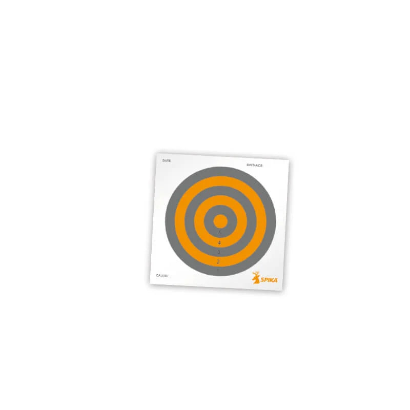 Spika Circle Paper Shooting Targets - 6 inch