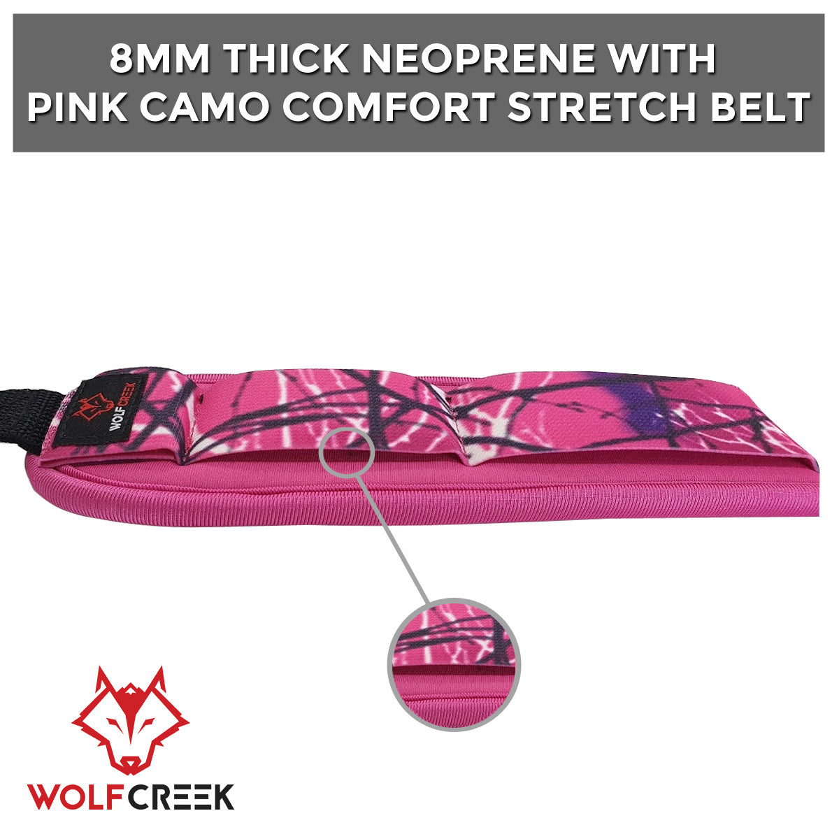 Wolf Creek Anti-Slip Pink Camo Gun Sling w Swivels