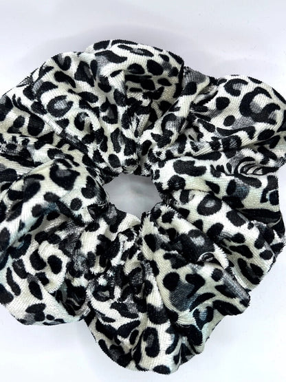 Bae Bands Scrunchies Snow Leopard Velvet