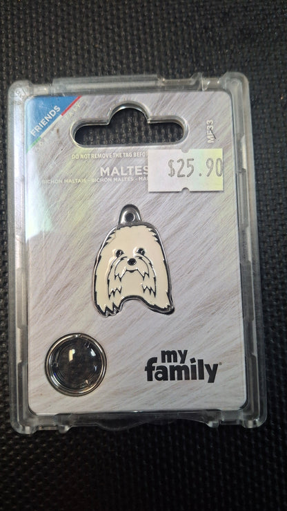 My Family Engraved Pet Tags Dog Breeds