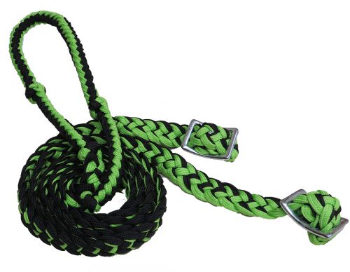 Braided Nylon Barrel racing  Reins