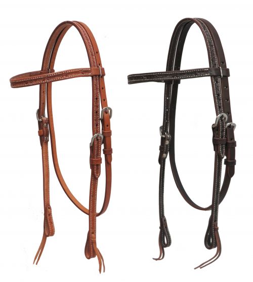 Barb Wire tooled Bridle
