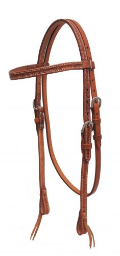 Barb Wire tooled Bridle