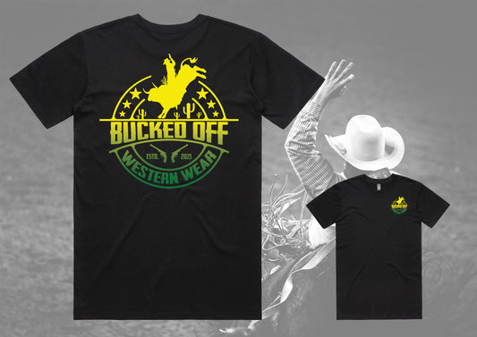 Green and Yellow Bull Gradient Tee