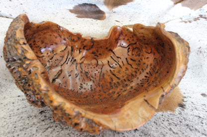 Hand crafted Southern Western QLD River Red Gum Burl Bowl