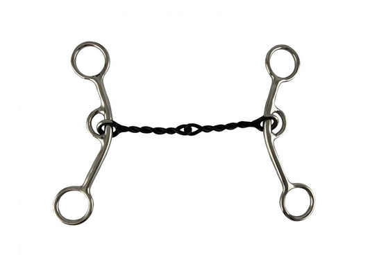 JR Cow Horse bit with twisted chain mouth