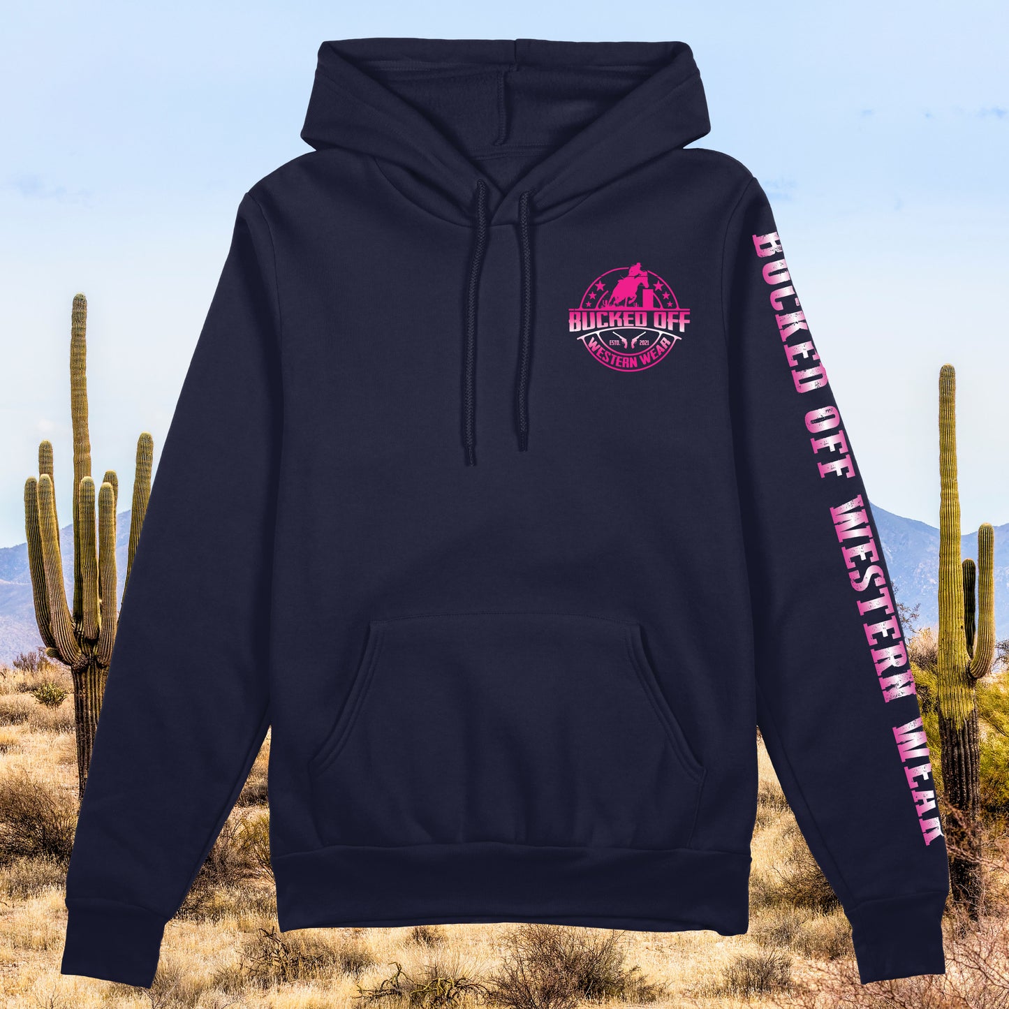 Pink Gradient Barrel Racer Hoodie