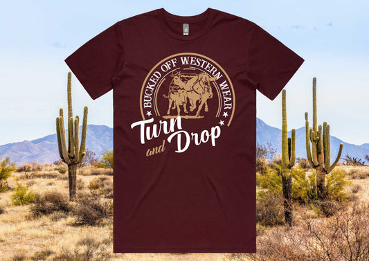 Turn & Drop Steer Wrestler Tee