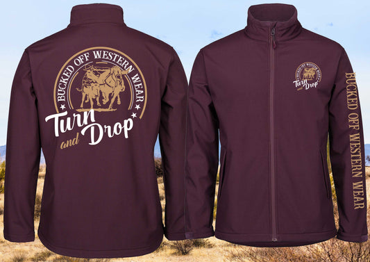 Turn & Drop Maroon Soft Shell Jacket Kids and Adults